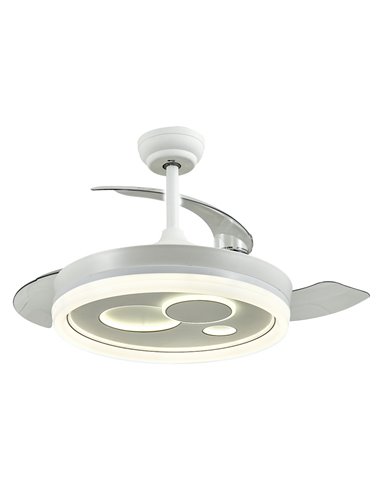 Ventilador LED con aspas retráctiles Naira 78W 5900Lm CCT