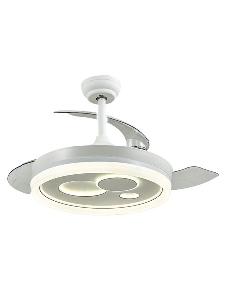 Ventilador LED con aspas retráctiles Naira 78W 5900Lm CCT