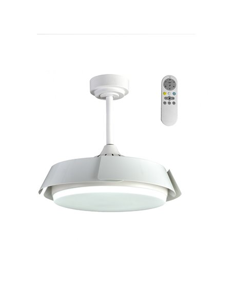 Ventilador de teto LED branco 35w 3200lm CCT