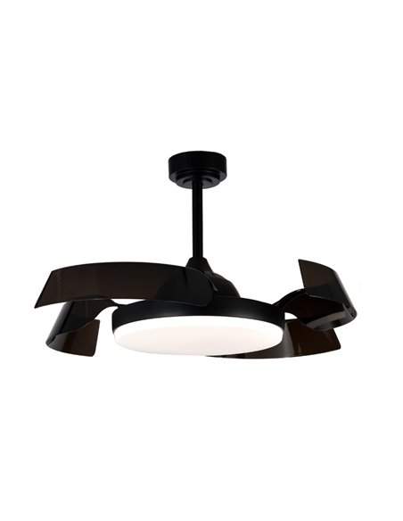 Ventilador de techo LED Batán Negro 35W 3200lm CCT