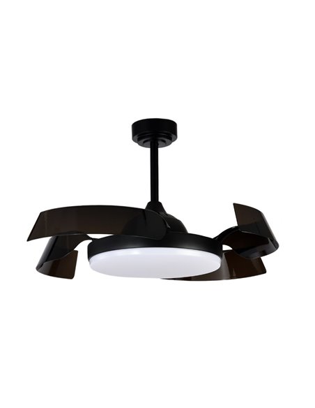 Ventilador de techo LED Batán Negro 35W 3200lm CCT