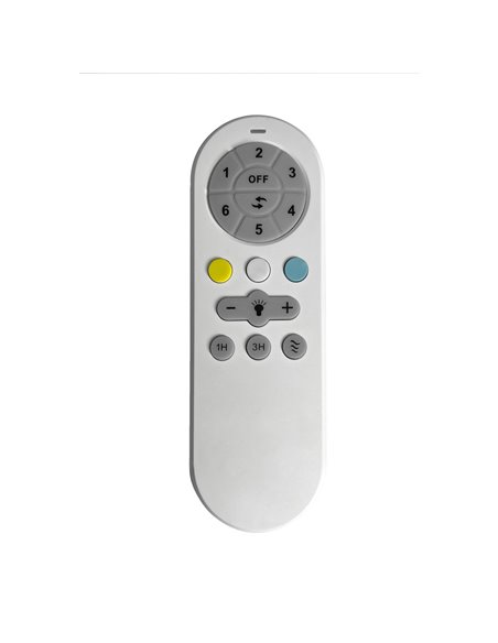Ventilador de teto LED preto 35w 3200lm cct