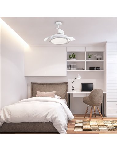 Ventilador de techo LED Antila Mini Blanco 45W 4000 Lm CCT
