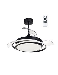Ventilador de techo LED Antila Mini Negro 45W 4000 Lm CCT