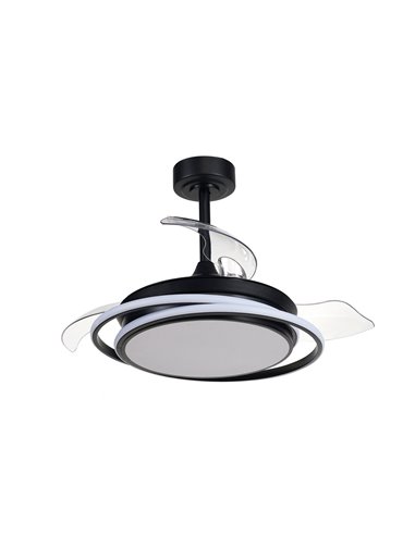 Ventilador de techo LED Antila Mini Negro 45W 4000 Lm CCT