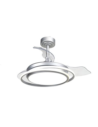 Ventilador de techo LED Antila Mini gris 45W 4000 Lm CCT