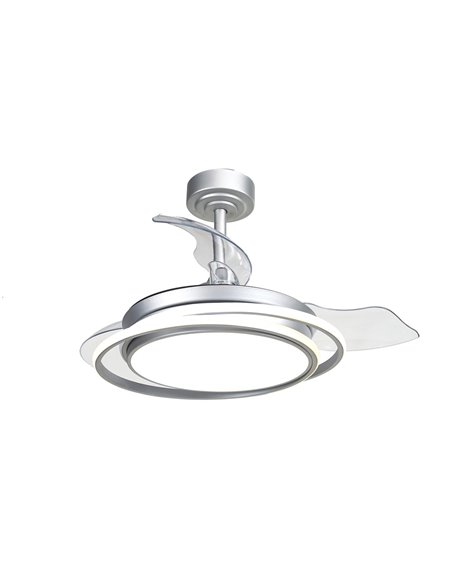 Ventilador de techo LED Antila Mini gris 45W 4000 Lm CCT