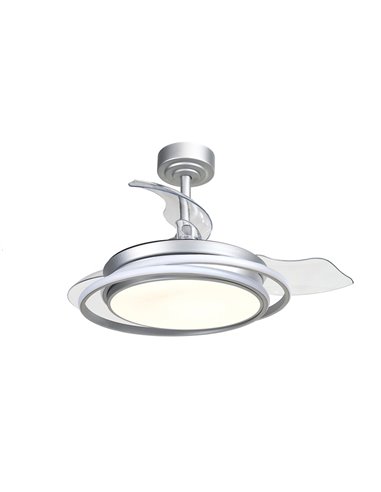 Ventilador de techo LED Antila Mini gris 45W 4000 Lm CCT