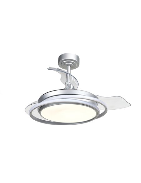 Ventilador de techo LED Antila Mini gris 45W 4000 Lm CCT