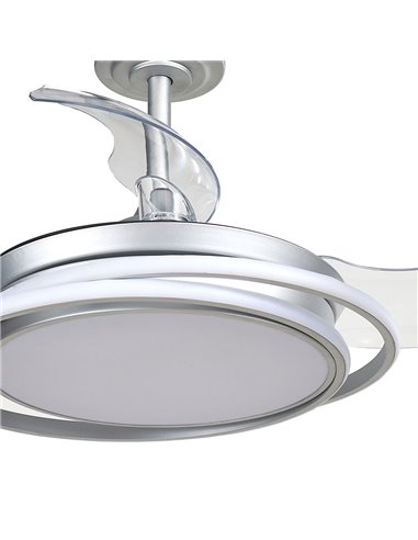 Ventilador de techo LED Antila Mini gris 45W 4000 Lm CCT