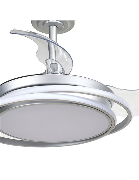 Ventilador de techo LED Antila Mini gris 45W 4000 Lm CCT
