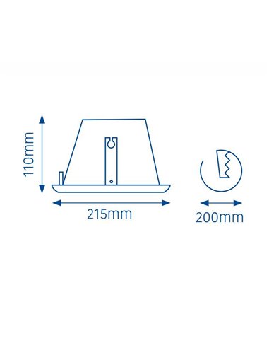 Downlight LED embutido 30W 3000K branco