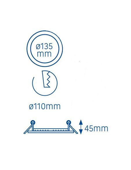 Downlight LED embutido 15W CCT