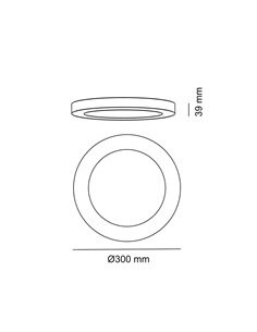Downlight de superficie Know 30W 3000K 2