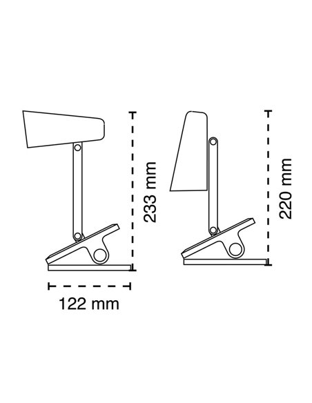 Flexo LED con pinza Rigel 3W 110Lm CCT Dim