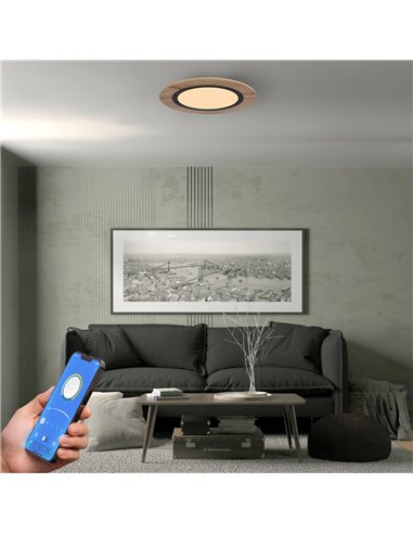 Plafón LED Hasbi 20W 1200Lm 3CCT Dim Smart