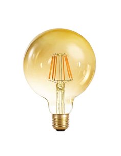 Bombilla LED  G95 E27 6W 2000K caramelo