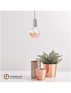 BOMBILLA LED HALF MIRROR G95 BRONCE 6W 2