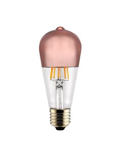 BOMBILLA LED E27 ST64 HALF MIRROR BRONCE 6W