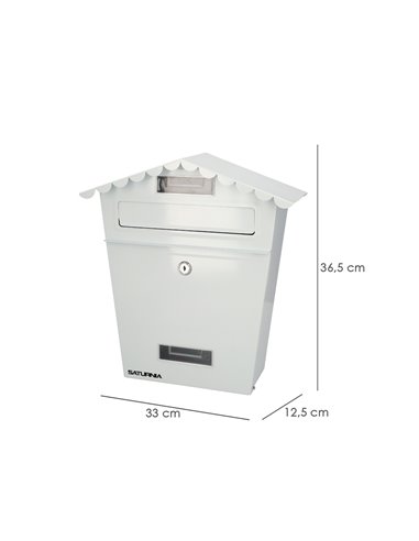 Buzon Exteriores House Blanco 330 x 125 x 365 (Alt.) mm.