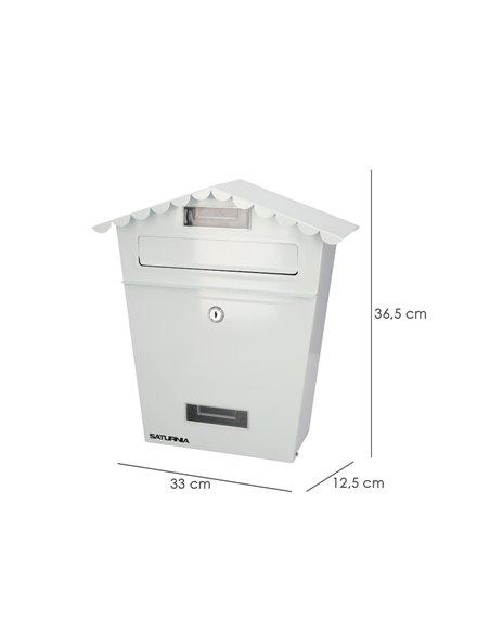 Buzon Exteriores House Blanco 330 x 125 x 365 (Alt.) mm.