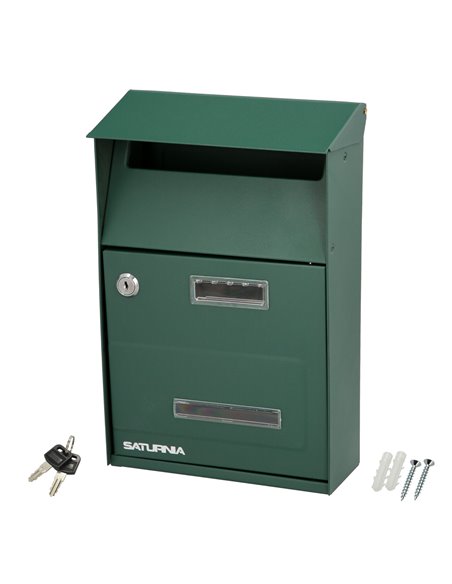 Buzon Exterior Country Verde 215 x 320 x 105 mm.