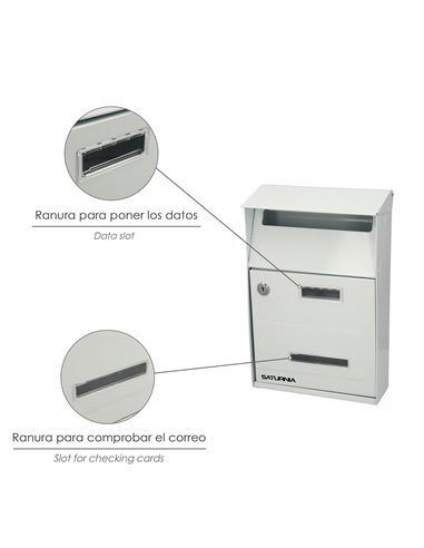 Buzon Exterior Country Blanco 215 x 320 x 105 mm.