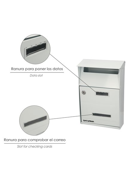 Buzon Exterior Country Blanco 215 x 320 x 105 mm.