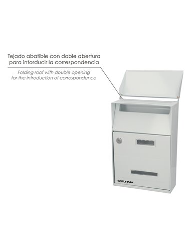 Buzon Exterior Country Blanco 215 x 320 x 105 mm.