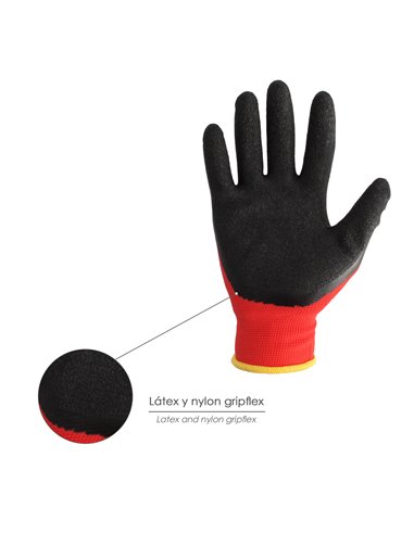 Guantes Latex / Nylon Gripflex Talla  11"