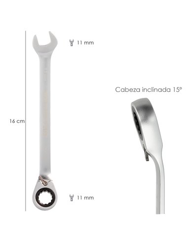 Chave Combinada com Catraca 11 mm. RUÍDO 3113