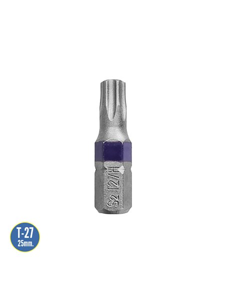 Destorpuntas Torx T27 (2 Piezas) Acero S2 al Cromo Vanadio