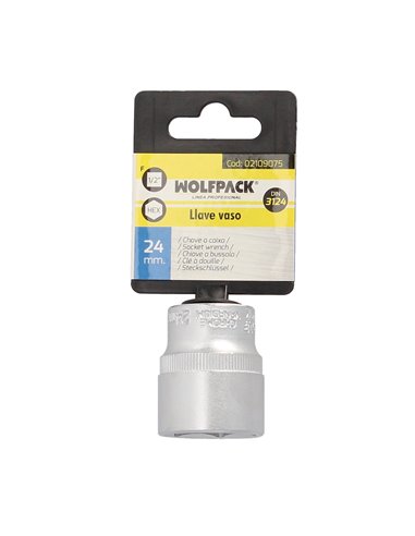 Llave Vaso 1/2" Hexagonal 24 mm.