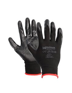 Luvas de nitrilo / nylon impregnado 11" (par)