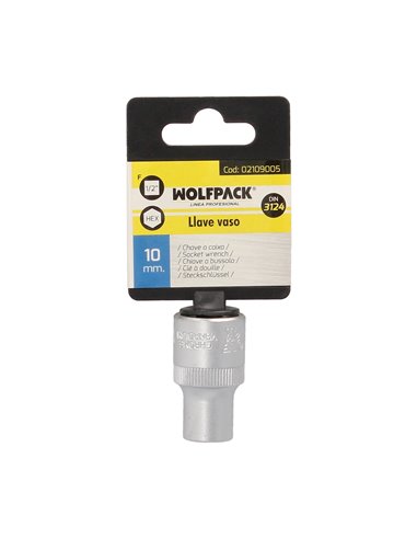 Llave Vaso 1/2" Hexagonal 10 mm.