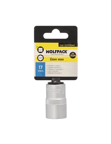 Chave de caixa hexagonal 1/2" 17 mm.