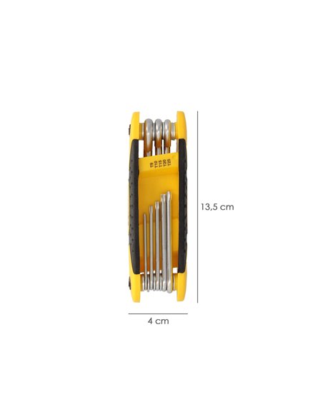 Juego Llaves Torx Plegable  8 Piezas Inviolable
