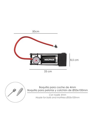 Bomba Inflar De Pie 1 Piston