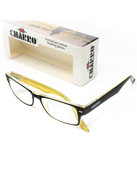 Gafas Lectura Kansas Negro / Amarillo. Aumento +1,0