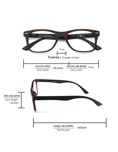Gafas Lectura Illinois Estampado Carey Aumento +1,5
