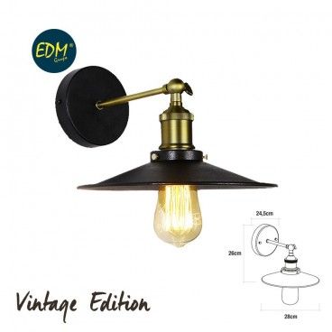 Aplique vintage E27 60w - 26x28x24,5cm
