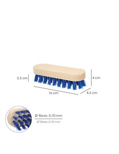 Cepillo Raices De Mano Fibra de PVC 4x9 2