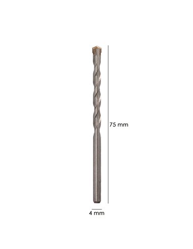 Broca Widia Piedra Ø 4 mm. Din 8039 Punta de Tungsteno