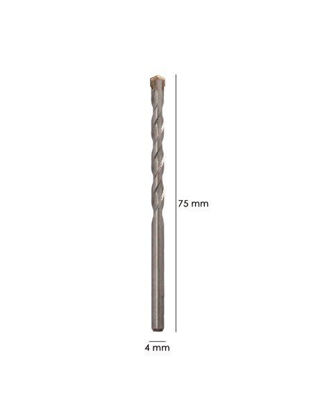 Broca Widia Piedra Ø 4 mm. Din 8039 Punta de Tungsteno