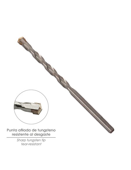 Broca Widia Piedra Ø 4 mm. Din 8039 Punta de Tungsteno