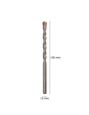 Broca Widia Piedra Ø 12 mm. Din 8039 Punta de Tungsteno