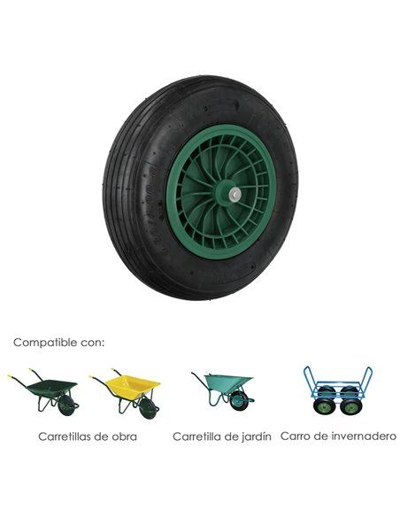 Rueda Carretilla Obra / Jardin