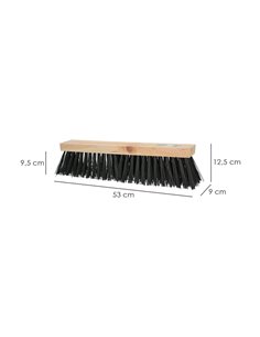 Cepillo Barrendero Industrial Fibra PVC Soporte Madera 50 cm. (Sin Mango) 2