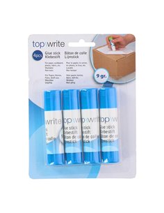 Pack 4 barras de pegamento 9gr topwrite - Paquete de 4 barras de pegamento de 9 gramos