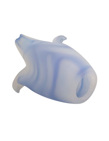 Tulip Glass Shade LILIUM Linear Blue 10x12cm